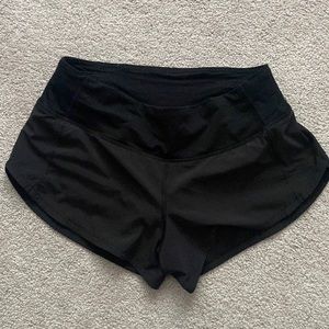 Size 2 reg black speed up lululemon shorts